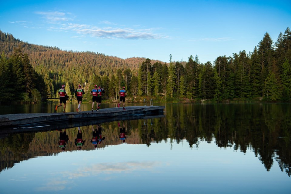 Athletes in action at Swimrun Whistler on July 6.