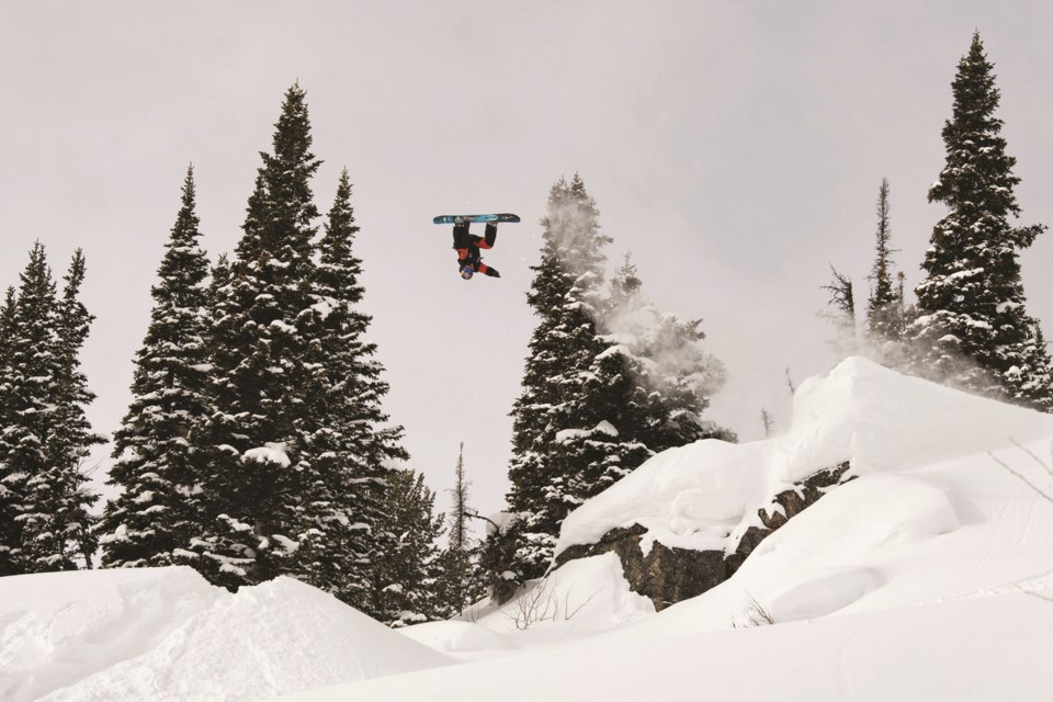 Travis Rice invert 2021 NST credit Dean Blotto GrayNatural SelectionRed Bull Content Pool