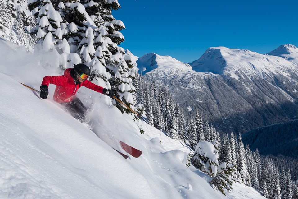 whistler blackcomb powder skiing