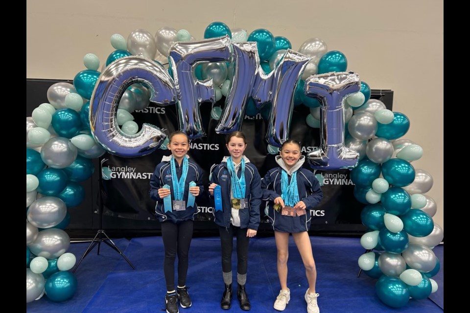 Whistler Gymnastics athletes at the 2023 Christy Fraser Memorial Invitational. 