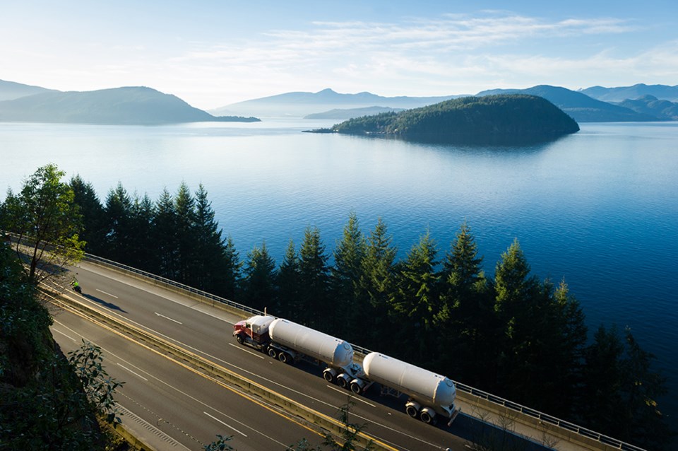 natural gas - sea to sky highway bc - transportation - whistler