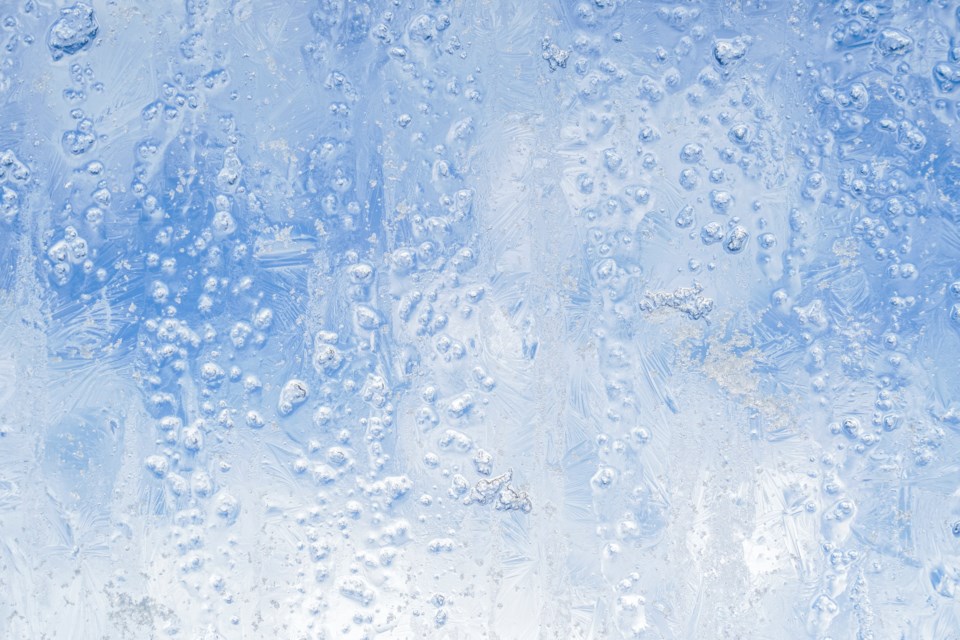 frozen window cold weather