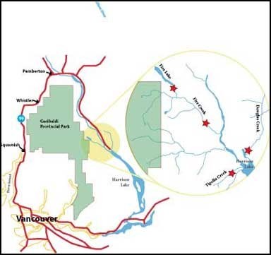 The six projects include powerhouses and a substation that will connect to existing hydro lines and bring a reliable source of electricity to the community’s two villages. Illustration by Evan Biswanger