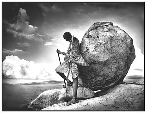 It's almost impossible to look through his work without sensing the personalities of the beings whom he has photographed." Jane Goodall on photographer Nick Brandt’s work. Brandt’s piece, Maasai leaning against rock , will be offered at a Vancouver auction, with proceeds going toward South African children orphaned by AIDS. Photo submitted