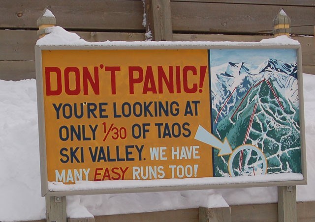 Don't Panic? Yer kidding.