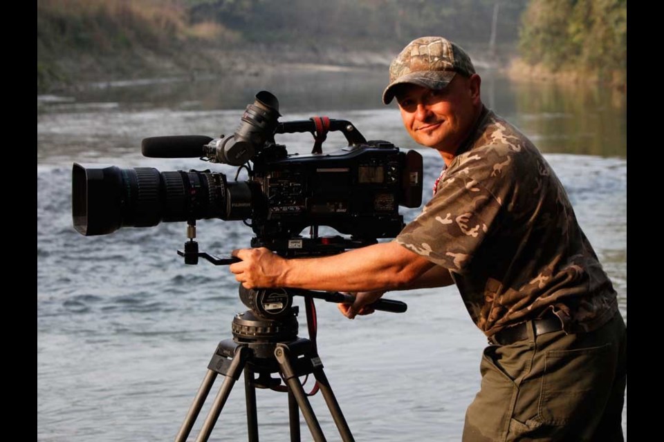 Into the wild Andy Dittrich is currently helping film a six part nature documentary for the Dicovery Channel. Photo BY Todd southgate, gryphon productions