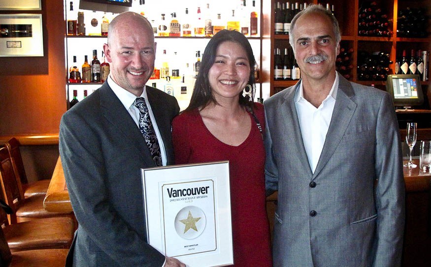 RESTAURANT REWARD Araxi recieved two gold medals at the Vancouver Magazine awards this week. www.coastphoto.com