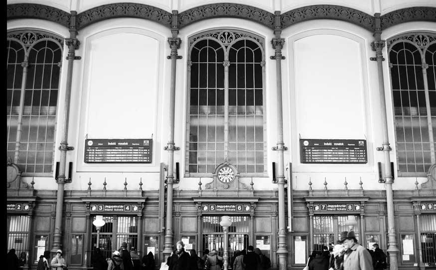 Travelling Europe by rail is a great way to see nooks and crannies of the Continent, as well as impressive train stations like this one, Nyugati, in Budapest. Photo by Erin Pettigrew - <a href="http://flickr.com/">flickr.com</a>