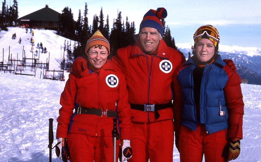 HOME ON THE MOUNTAIN Whistler patrollers Esther and Martin Kafer with their daughter Kathy in 1977. Photo submitted