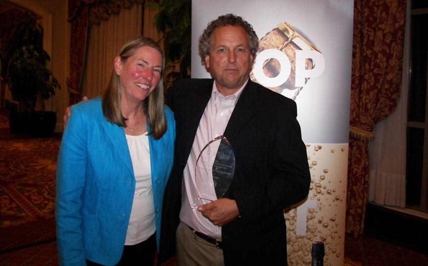 CITIZEN OF THE YEAR Brad Sills was honoured with the award and acknowledged his wife, Pixie, and all spouses of emergency services volunteers for their support and patience. Photo by John French