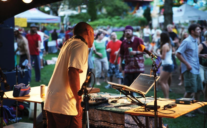 Internationally known Adham Shaikh, who is based in Nelson, DJs at this year's Keep the Beat. Photo by Bodhan Doval