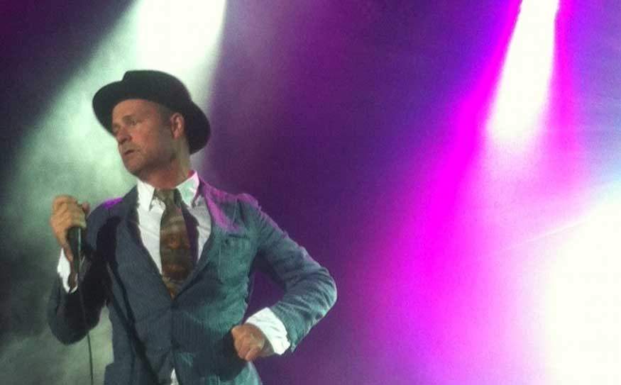 Gord Downie of the Tragically Hip performs to a crowd of around 12,000 people at LIVE at Squamish on Saturday night. Stephen Smysnuik