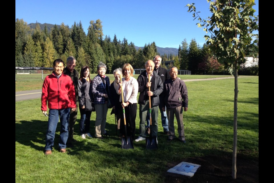 SISTER CITIES: A delegation from Whistler's sister city Karuizawa visited the resort over the weekend, marking the occasion with the planting of a Maple tree near the Meadow Park Sports Centre. By Clare Ogilvie