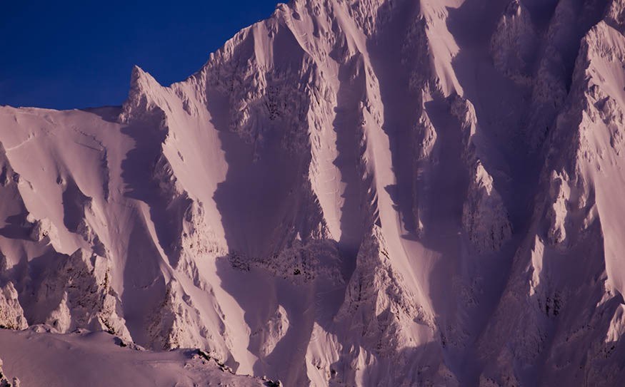 tracks of your skis Trevor Hunt's ski tracks down the face of Atwell Peak from Dec. 30 can be seen in the middle of this photo. Photo by Trevor Hunt