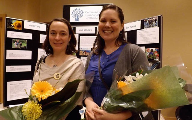 SCHOOL IS IN Shana Murray and Clare O’Brien received grants from the Kathy Barnett Memorial Fund so they can both take courses that will benefit them and further their careers. Photo by John French