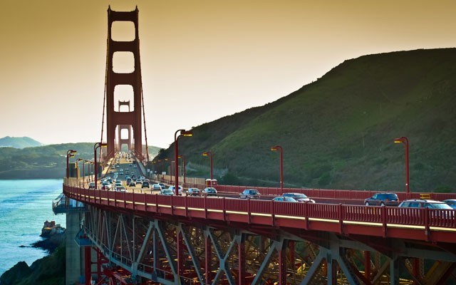 Golden Gate bridge seen from Vista Point, Sausalito. Photo from <a href="http://shutterstock.com/">Shutterstock.com</a>