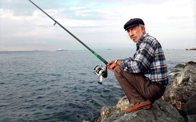 Fishermen cast off the rocks early-mornings at the mouth of the Bosphorus in front of the ideally-located Armada boutique hotel in Sultanahmet. Photo by Steve MacNaull