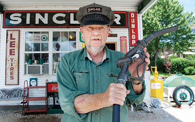 Gary Turner owns Route 66 gas-station-turned-souvenir-store Gary's Gay Parita in Ash Grove, Missouri. Photo by Steve MacNaull
