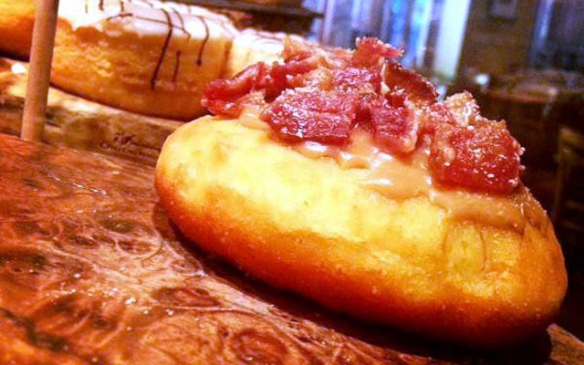 DECADENT DONUT The Fairmont's delectable maple-bacon donut, which you can find at the Portobello Market and Fresh Bakery. Photo submitted