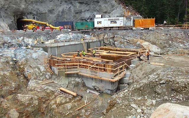 construction on track The Upper Lillooet Hydro project should be finished by 2016. photo submitted