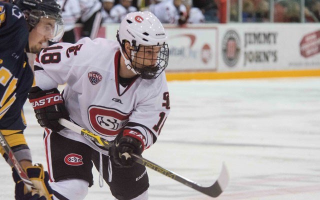 Hard-working Husky Whistler's Garrett Milan has been in and out of St. Cloud State's lineup this year, but he's pushing for opportunity. Photos Courtesy Of The St. Cloud State University Athletic Department