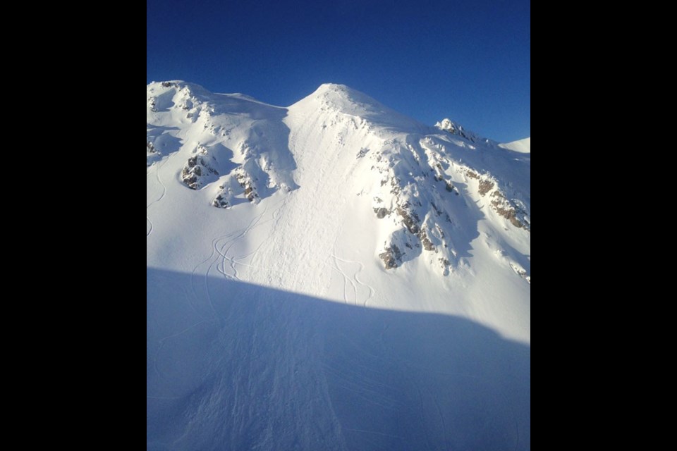 AVALANCHE WARNING Whistler Search and Rescue is warning backcountry users to use extra caution after three separate avalanches injured several people. One occurred at Tenquille Peak, north of Pemberton, pictured here. Photo submitted by Brad Sills