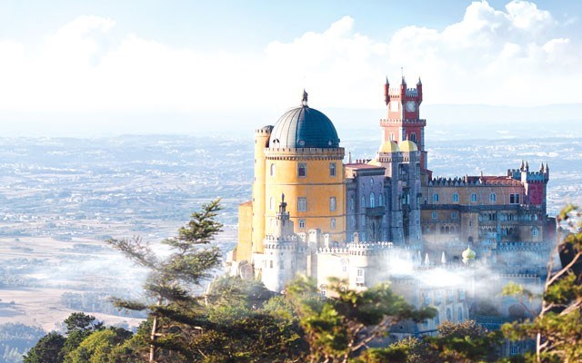 Palace of Pena in Sintra, Portugal. photo from shutterstock