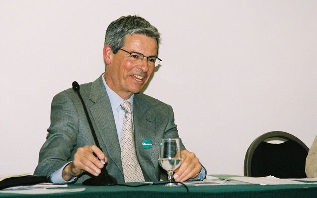 Washed away Former Green MLA candidate Dennis Perry is concerned about erosion on the banks of the Green River at his Airport Road property. File photo