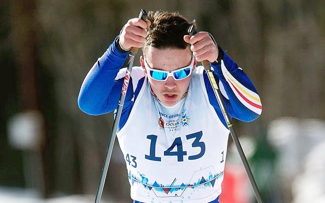 On Track Pemberton cross-country sit-skier Ethan Hess took a bronze medal at the Canada Winter Games in Prince George. Photo by Kevin Bogetti-Smith