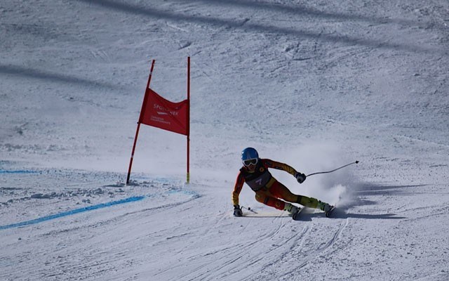 Jack Crawford won his first three World Cup downhill medals in the 2023 season. Photo by Steve Fleckenstein