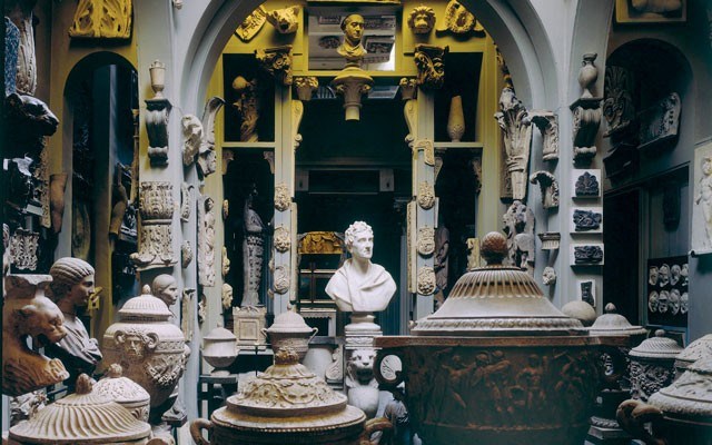 Dome area Sir John Soane's Museum. Photo by Derry Moore courtesy of sir john soane's museum