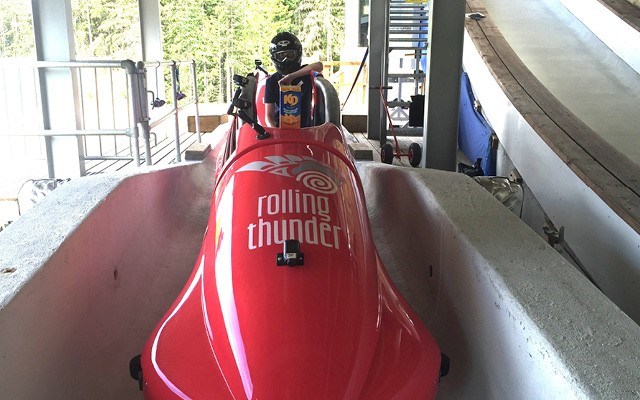 Passenger bobsleigh continues at the Whistler Sliding Centre this winter. Photo by Amy Crider