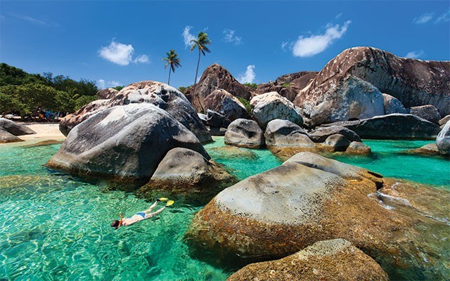 The Baths beach . Photo by <a href="http://shutterstock.com">shutterstock.com</a>