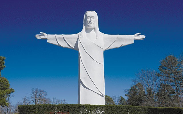 Christ Of The Ozarks. Photo By K.D. Leperi