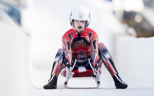 Team Canada luger Trinity Ellis in action. Photo submitted