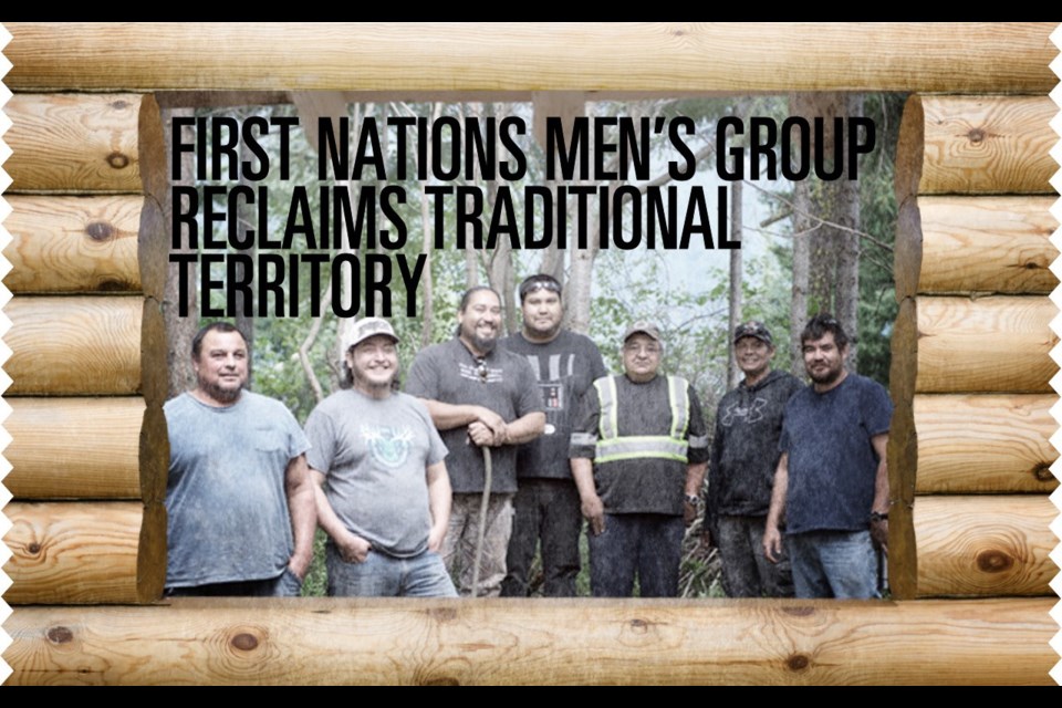 First Nations men's group reclaims traditional territory. Photo by Simon Bedford