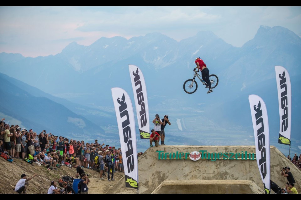 ALL IN AUSTRIA Crankworx Innsbruck will get underway with mountain biking action on June 14. Photo by Fraser Britton/courtesy of Crankworx