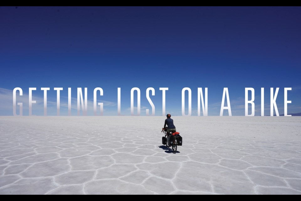 Kristen Jokinen on Salar De Uyuni. The world's largest salt flat. Bolivia. Photo by Ville Jokinen