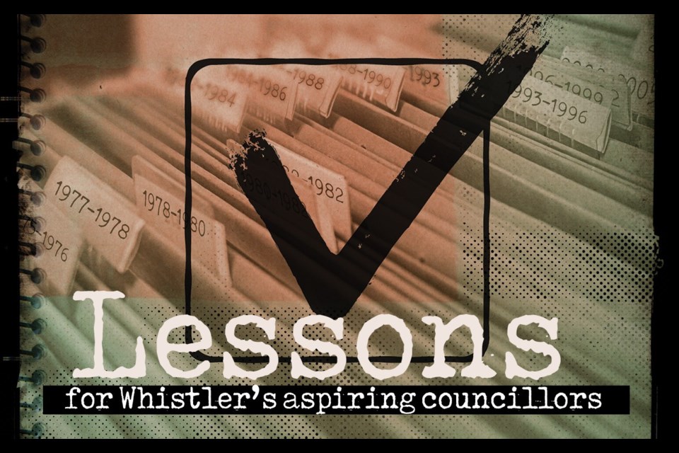 Lessons for Whistler's aspiring councillors Or: How to build a community through collaboration and sacrifice. Story by Braden Dupuis