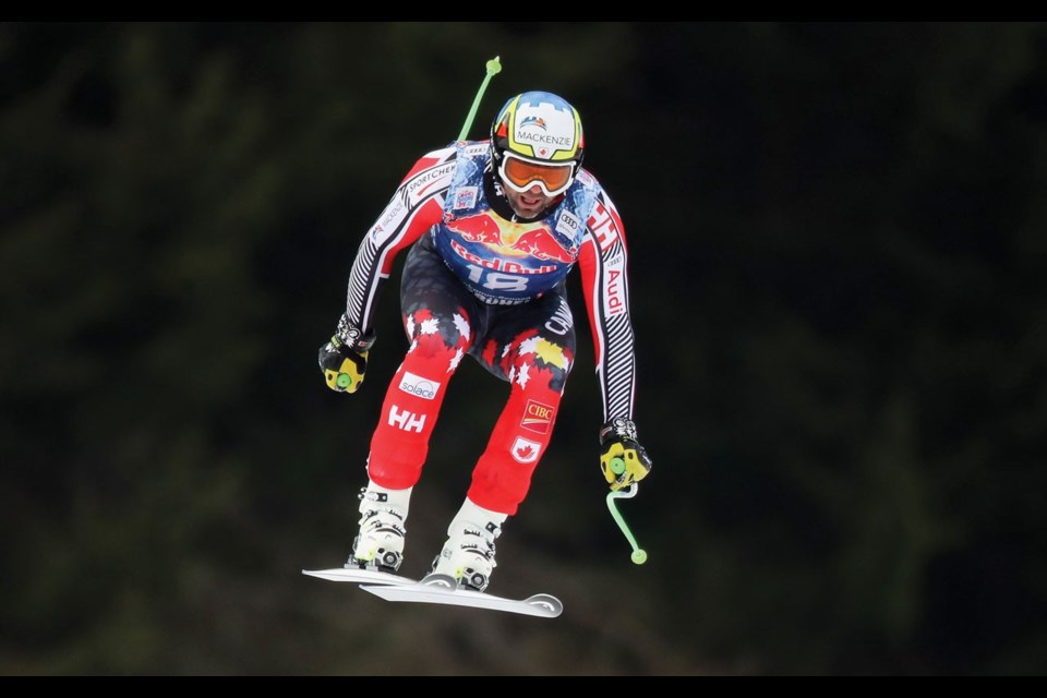 BACK AT HOME Manny Osborne-Paradis was released from hospital after suffering a crash in training for the Lake Louise World Cup event. Photo by GEPA/Alpine Canada