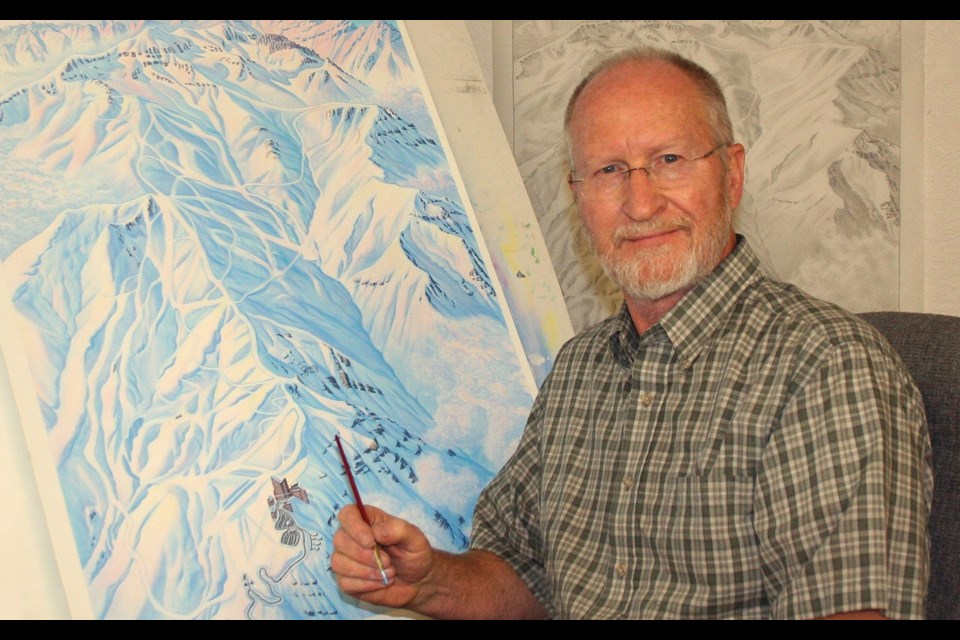 James Niehues has painted over 200 trail maps over his career. photo submitted