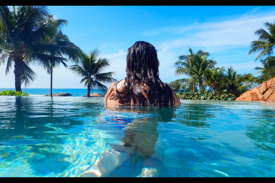 Aulani resort has three infinity pools. Photo by Steve MacNaull