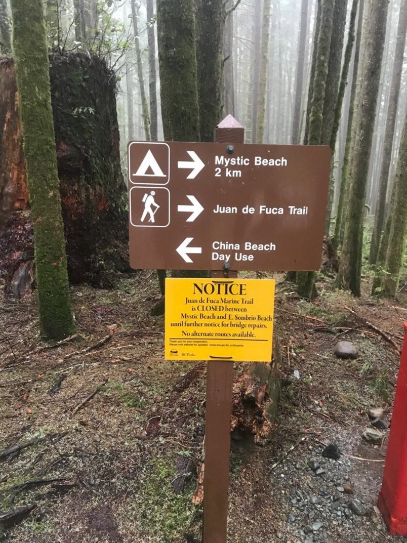 juan-de-fuca-trail-closed