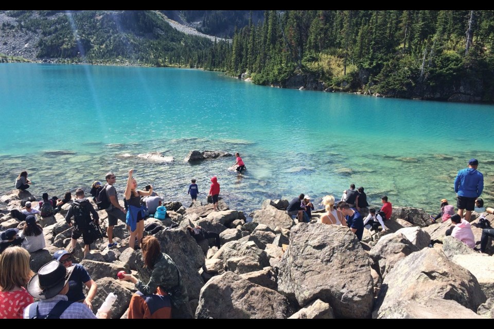Moving fast BC Parks is moving quickly to implement measures to manage the crowds at Joffre Lakes Provincial Park in time for its busy summer season. photo by Joel Barde