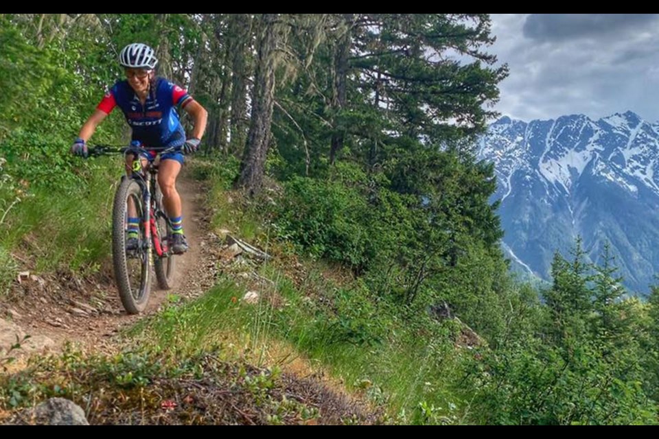 NIFTY FIFTY Sonya Looney, shown on a pre-ride, won the elite women's division at the Nimby Fifty on May 25. <ParaStyle:CUTLINE- credit>Photo submitted