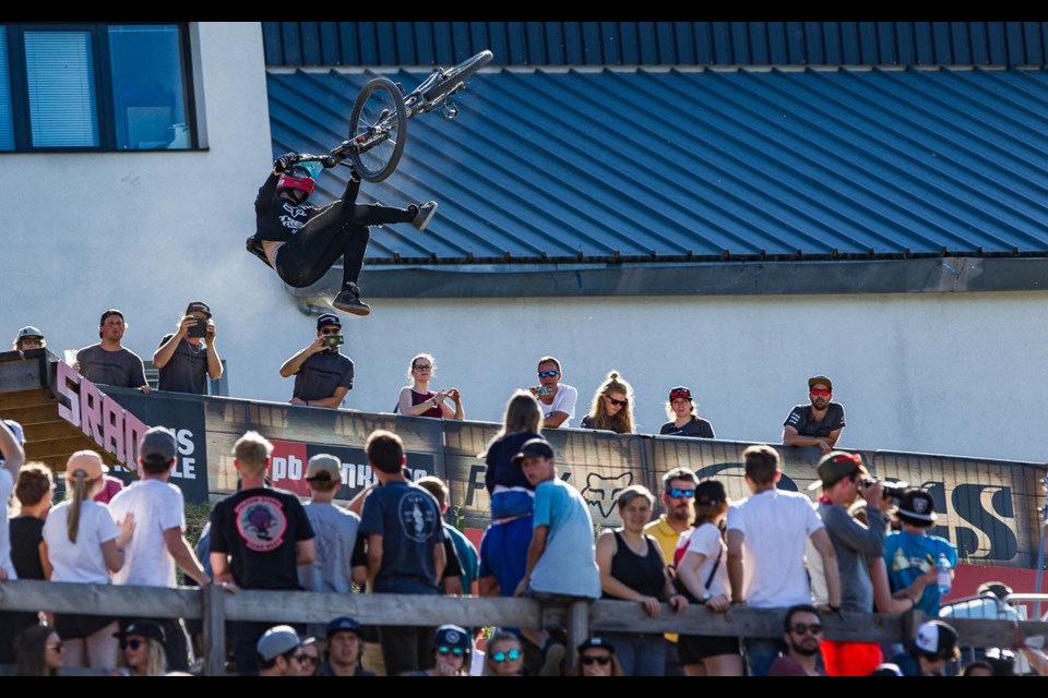 AWESOME IN AUSTRIA Brett Rheeder and other slopestylers will throw down in Innsbruck at 8 a.m. on June 15. <ParaStyle:CUTLINE\:CUTLINE Credit>Photo by Fraser Britton/Crankworx