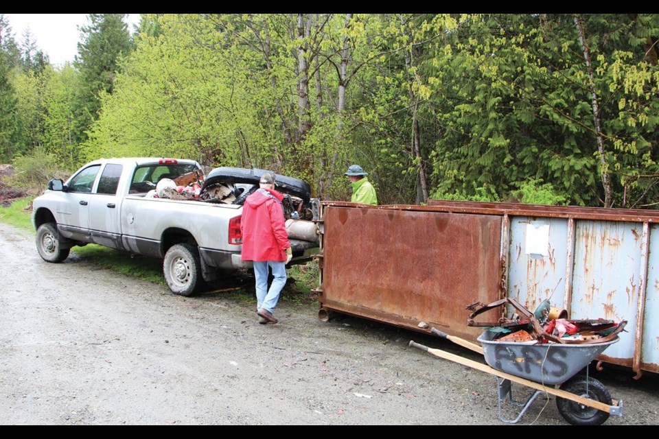 A 2018 community clean-up organized by the Pemberton Wildlife Association that picked up people's junk from several illegal dumping sites along the Green River Forest Service Road. Photo submitted
