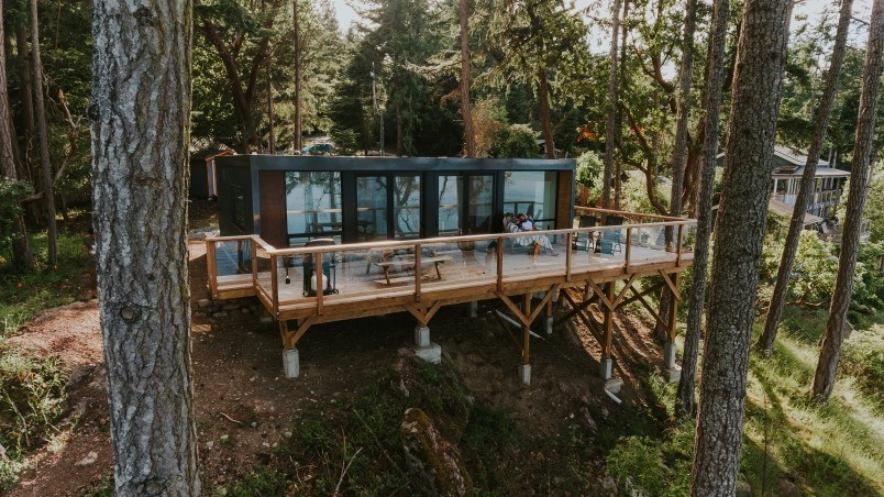 Modular shipping-container homes such as the Honomobo are suitable for sites that could otherwise be difficult to build on, as well as remote and off-the-grid locations. Photo submitted