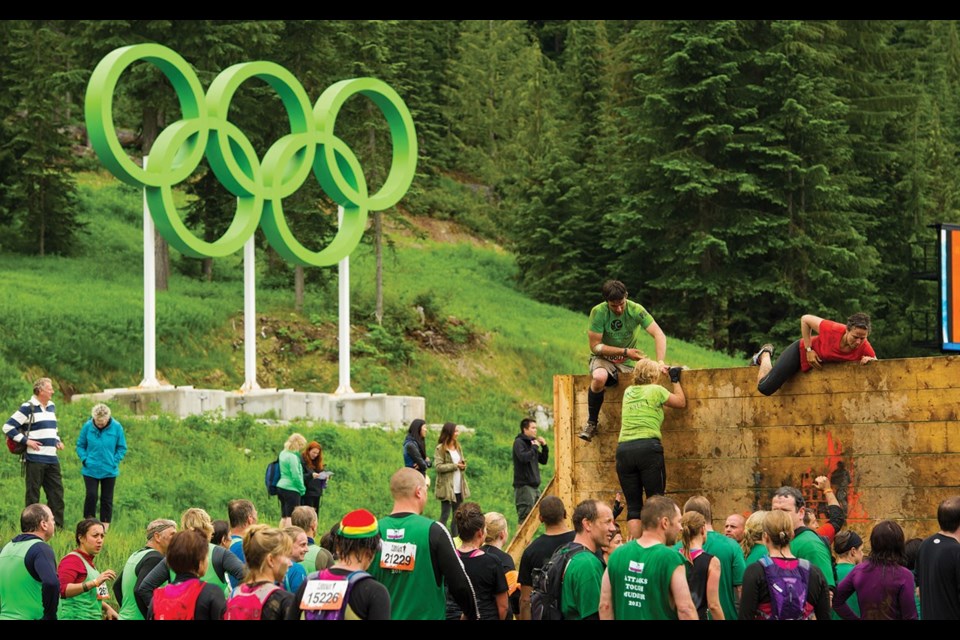 Tough Mudder at Whistler Olympic Park. Photo by Mike Crane/Tourism Whistler