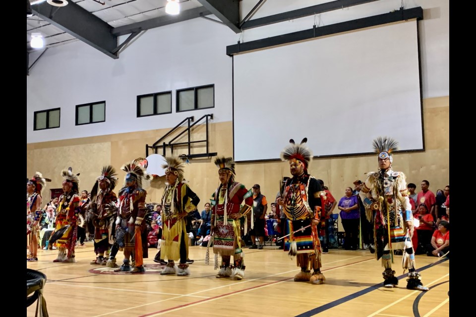 Dancers that performed at the Lil'wat Pow Wow 